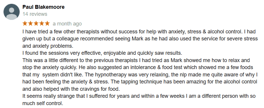 Newcastle hypnotherapy Anxiety Disorder reveiw